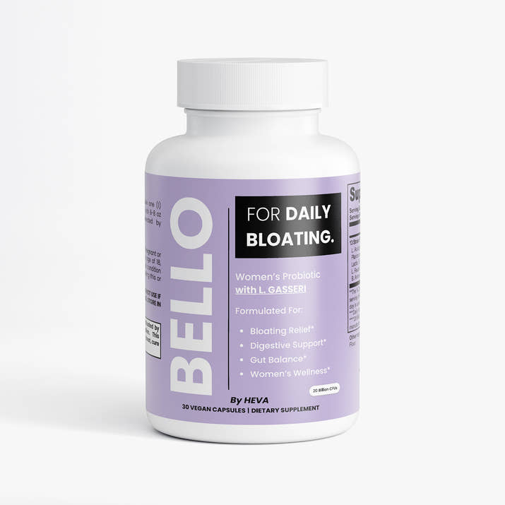 Bello by Heva Women's Probiotic with L. Gasseri - For Daily Bloating