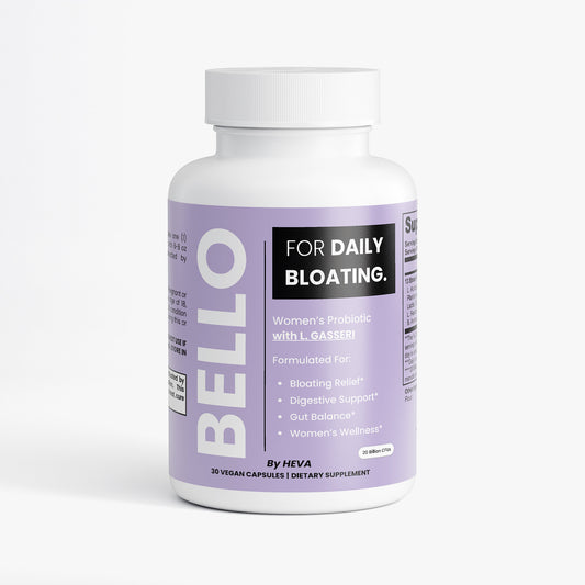 Bello by Heva Women's Probiotic with L. Gasseri - For Daily Bloating