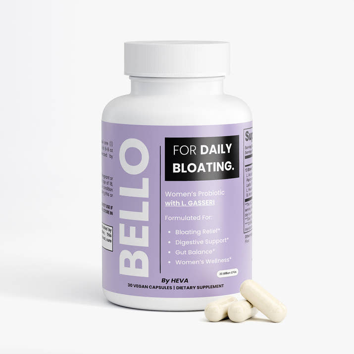 Bello by Heva Women's Probiotic with L. Gasseri - For Daily Bloating
