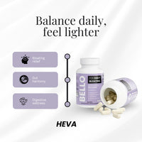 Bello by Heva Women's Probiotic with L. Gasseri - For Daily Bloating