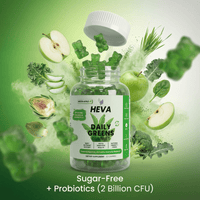Heva Daily Greens Gummies - Probiotics and Sugar Free - Heva