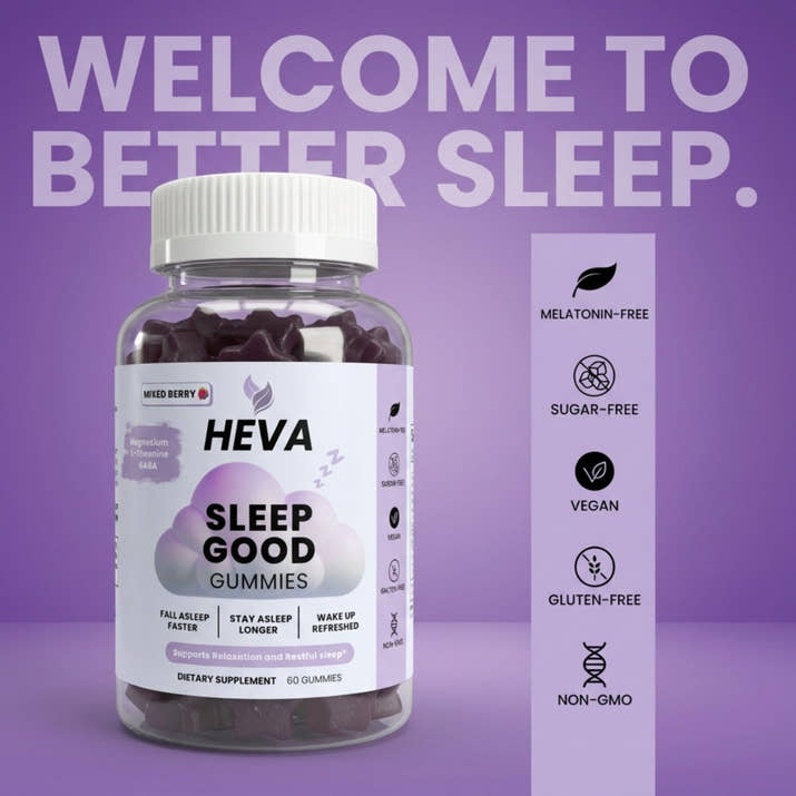 Heva Sleep Good Gummies - Melatonin Free and Sugar Free - Heva