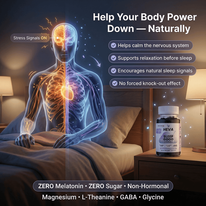 Heva™ Sleep Good Gummies - Melatonin Free and Sugar Free - Heva
