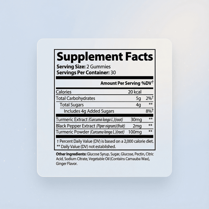 Heva™ Turmeric Joint Gummies - Joint and Skin Support - Heva