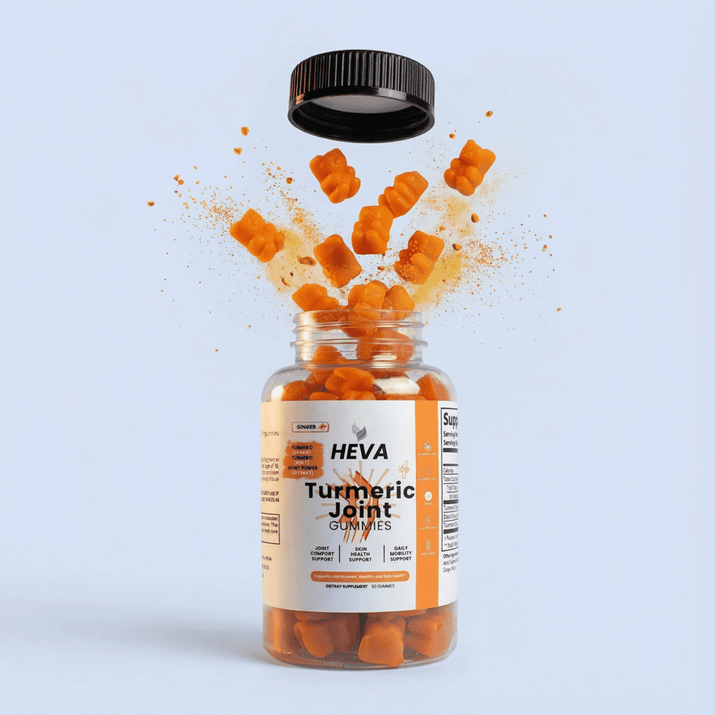 Heva™ Turmeric Joint Gummies - Joint and Skin Support - Heva
