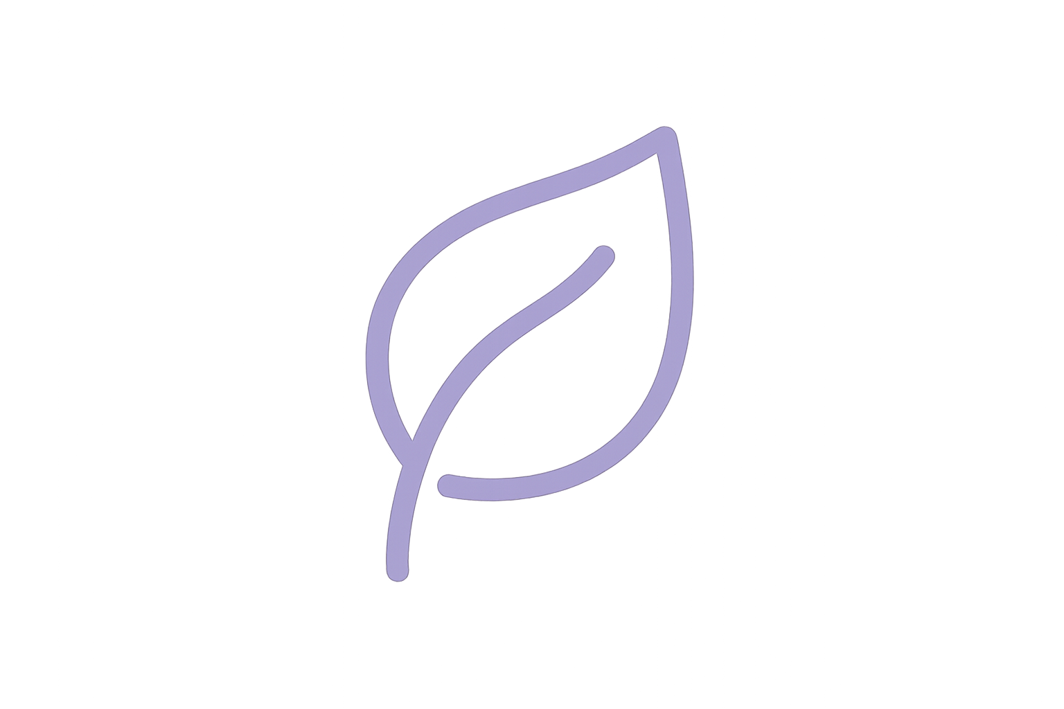 leaf icon in this color #bfafd8